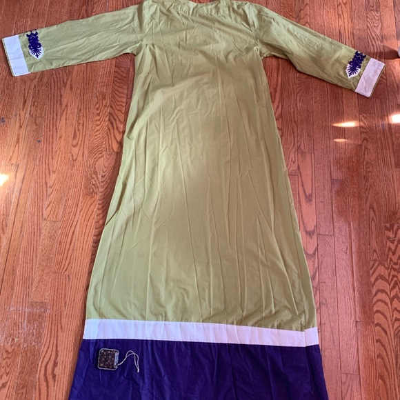 Bohemian 💯% Egyptian Cotton Kaftan Dress. One of a kind! - Picture 8 of 11
